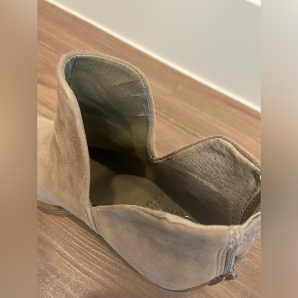Vince Camuto Women’s Tan Suede Ankle Boots - Picture 3 of 8